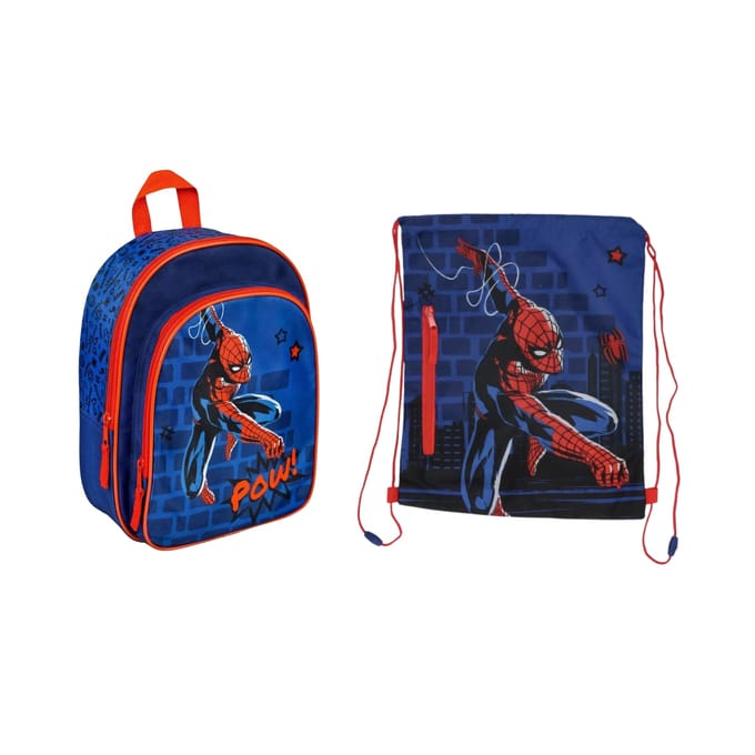 Spiderman Tassenset; rugzak en gymtas