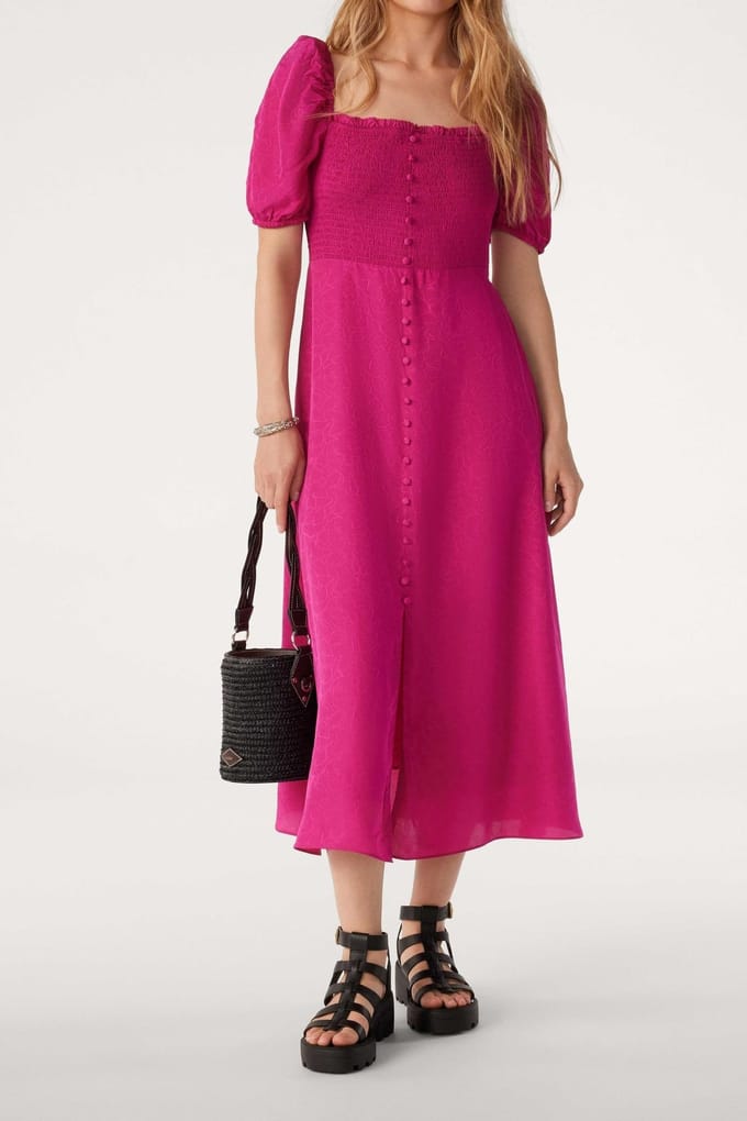 BA&SH Robe Sasha Fushia Taglia: S | Maxi abiti Outlet | Donna