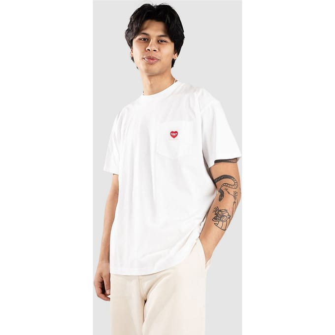Carhartt WIP Pocket Heart T-Shirt wit