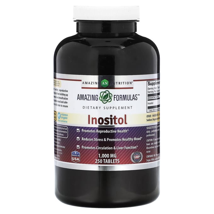 Amazing Nutrition, Inositol, 1 000 mg, 250 comprimés