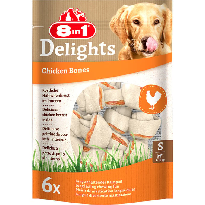 210g (6 Stuks) S Delights Kauwbotten 8in1 Hondensnacks
