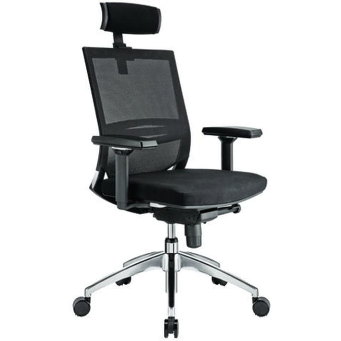 hjh office Porto max - Bureaustoel - Meshstof - Zwart