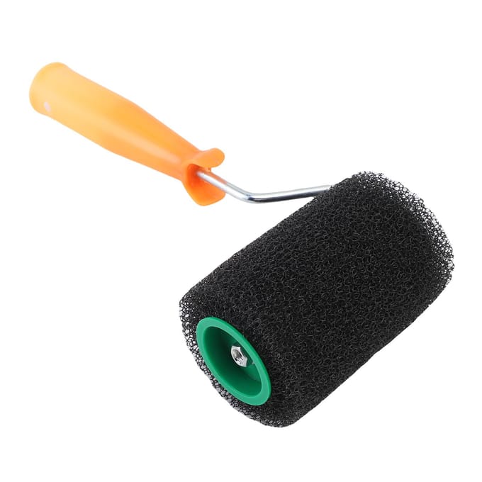 Rouleau à Peinture Texturé 4 pouces Élastique à Rouler Kit de Rouleaux pour Revêtement de Benne de Camion Boîte de Cargaison Bateau black