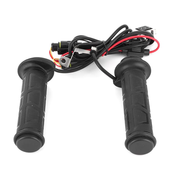 78in Motorfiets Verwarmingshandvat 3?Versnelling Instelbare Temperatuur Verwarmde Warmer Handvatten Universeel gray