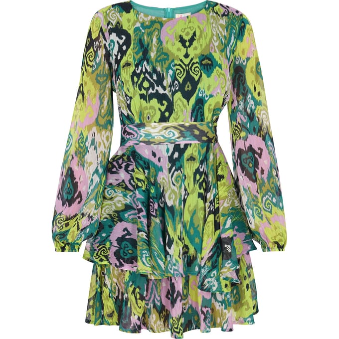 IZIA Jurk Dames Groen Veelkleurig