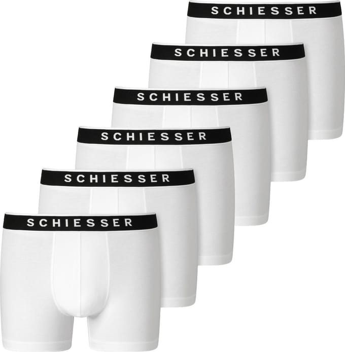 Schiesser Heren Shorts / Pants 6er Pack - 95/5 - Cotton
