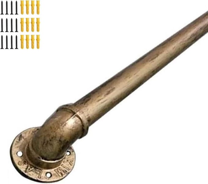 Trapleuning Ondersteuning - Metalen Leuning - Veiligheid Binnen - Smeedijzeren Constructie - 0.9 Meter - Zwart