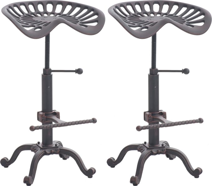 CLP Butch Set van 2 barkrukken bronzen/bronzen