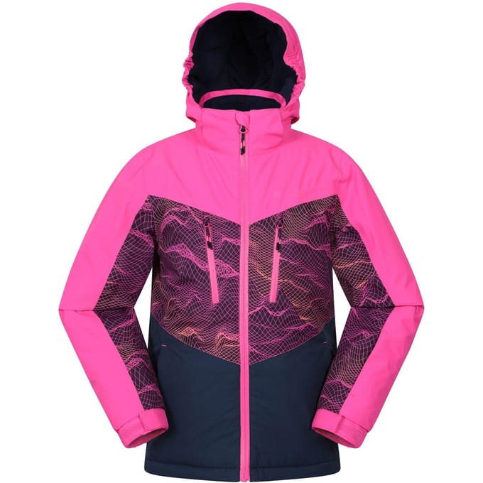 Mountain Warehouse Kinder/Kinder Storm II Extreme Galaxy Ombre Ski Jas (Donkerroze)