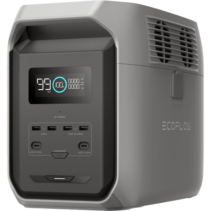 Ecoflow Delta 3 Ups Power Station - 1800 W Te Boosten Tot 2400 W