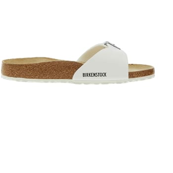Birkenstock Madrid BF Weiá Narrow Dames Slippers - White - Maat 36