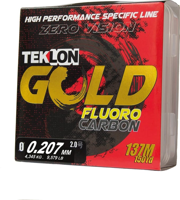 Teklon Gold Fluorocarbon - premium onzichtbare vislijn met Japan Technology Zero Vision 0,207MM / 137M