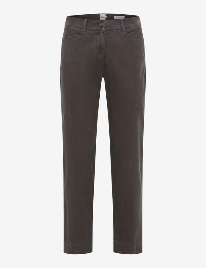 Brax Dames Flatfrontbroek  Style MARA S SMOKE GREY, donkergrijs, maat 36
