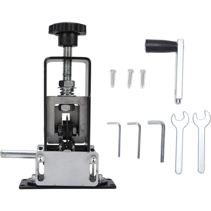 Koperdraad Stripmachine Multifunctioneel 2 in 1 Ontwerp Draagbaar Boormachine Aangedreven Handzwengel Draad gray
