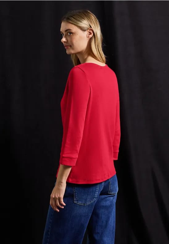 Shirt met boothals