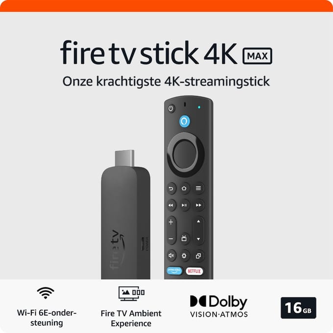 Amazon Fire TV Stick 4K Max - Zwart