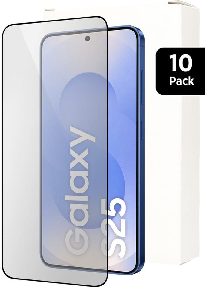 Mobiparts Screenprotector geschikt voor Samsung Galaxy S25 - Gehard Glas - Anti-bacterieel -