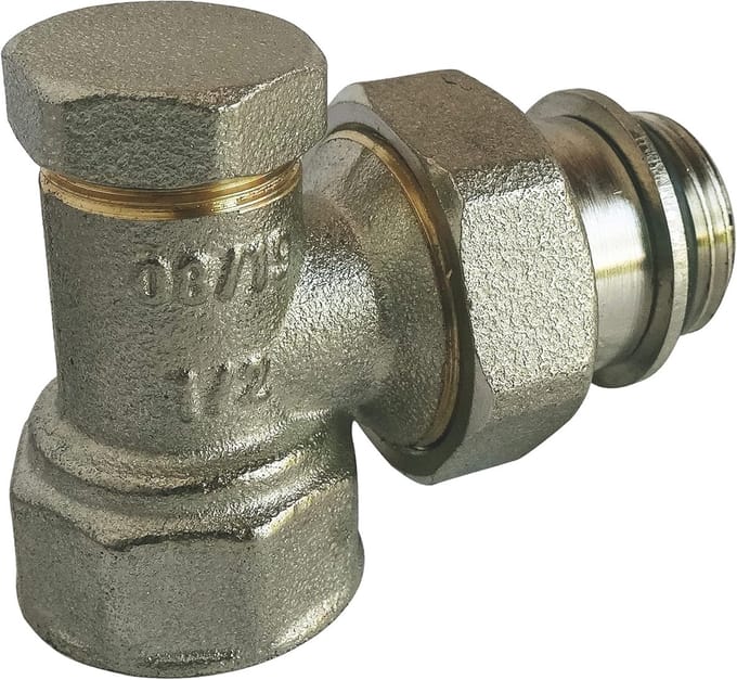 Stelboog vernikkeld F15/21 voor sanitair en verwarming