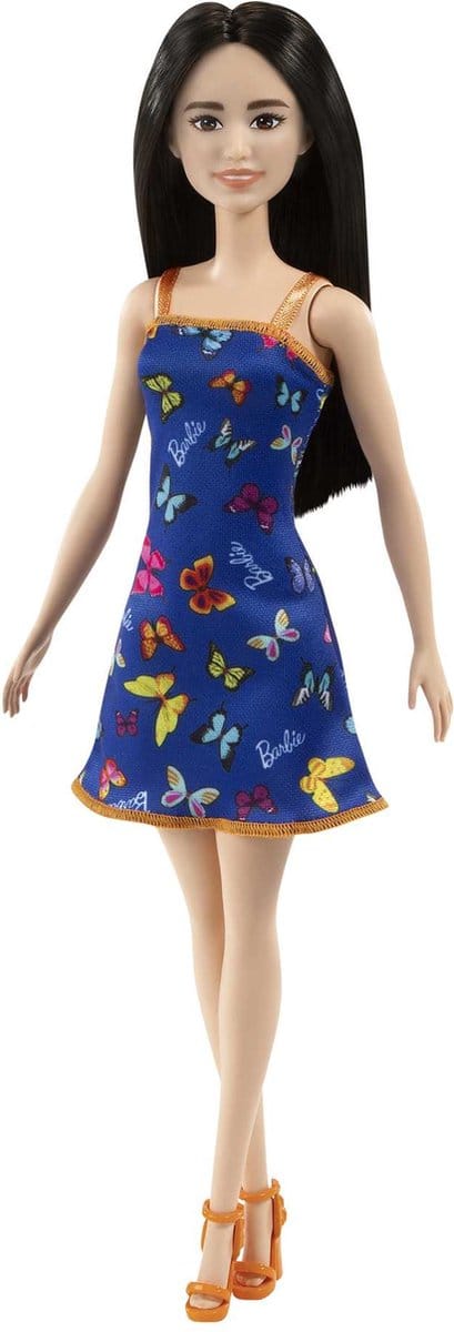 Barbie Barbiepop Trendy Blauwe Jurk Met Vlinders