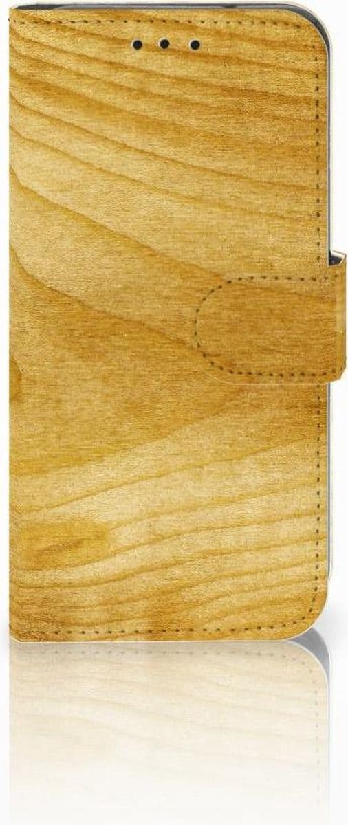 Samsung Galaxy S10e Book Style Case Licht Hout
