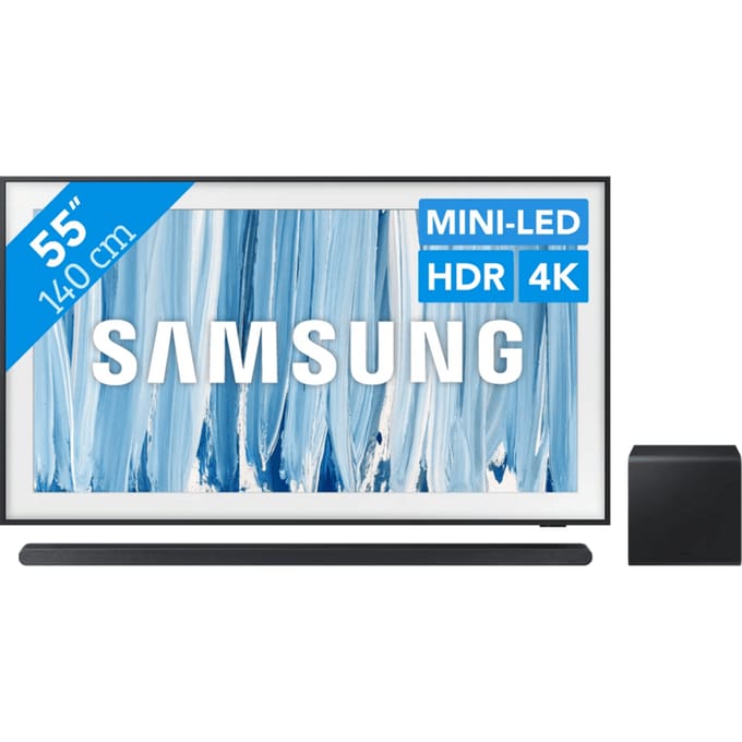 Samsung 55" The Frame Pro (2026) + Samsung HW-S800D Zwart (2024)