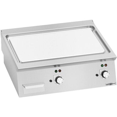 GGM Gastro Elektro Bratplatte - 9,6 kW - Glatt Zilver