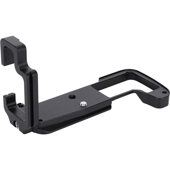 Aluminium Snelkoppelingsplaat L-beugel Verticale Opname voor Olympus E M1II EM1III gray