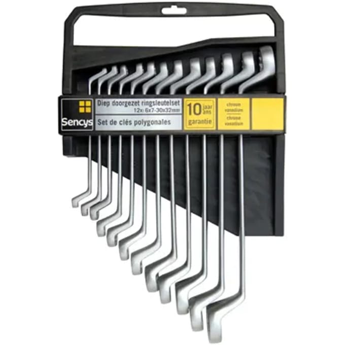 Sencys Ringsleutelset Chroom - 12 Stuks