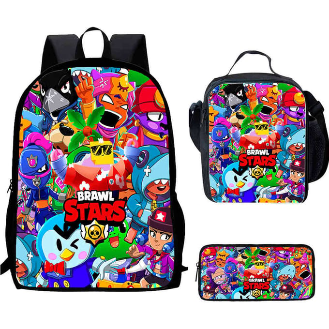 Sac à dos Brawl Stars Impression Haute Définition Multifonctionnel Léger