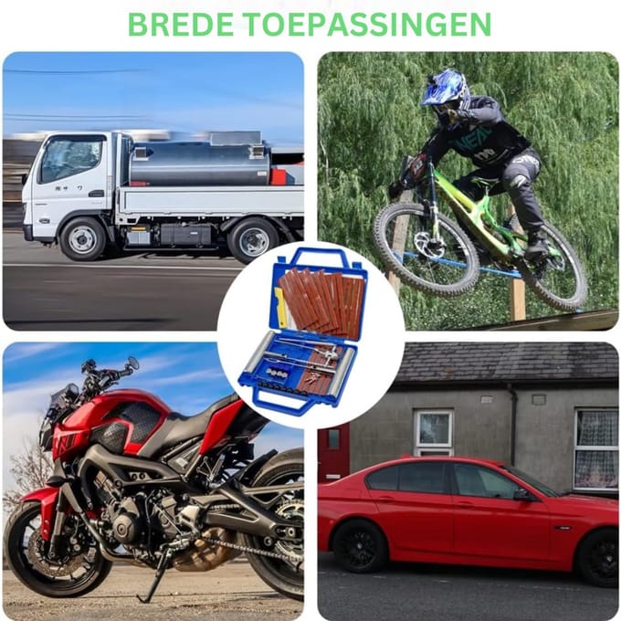 CLVP® Proppenset - Autobanden Reparatie Set - Autobanden Pomp