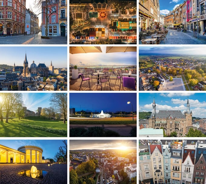 Ansichtkaartenset Aachen