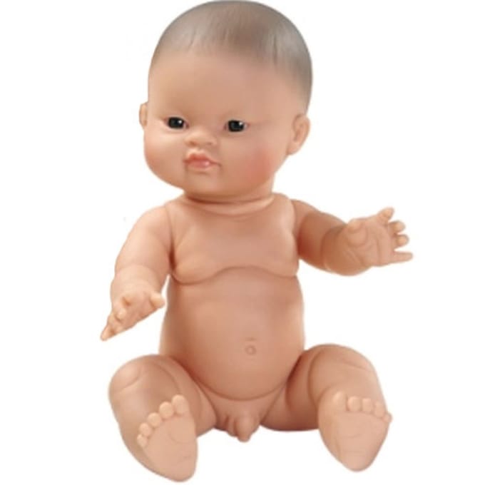 Babypop jongen donkere ogen Paola Reina