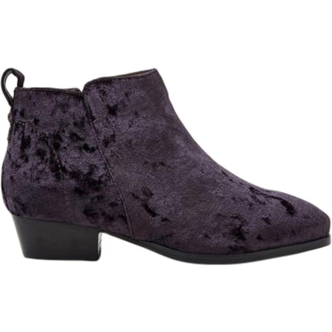 White Stuff Willow Velvet Ankle Boot Dark Grey Taglia: 3 | Stivali Outlet | Donna | Grigio