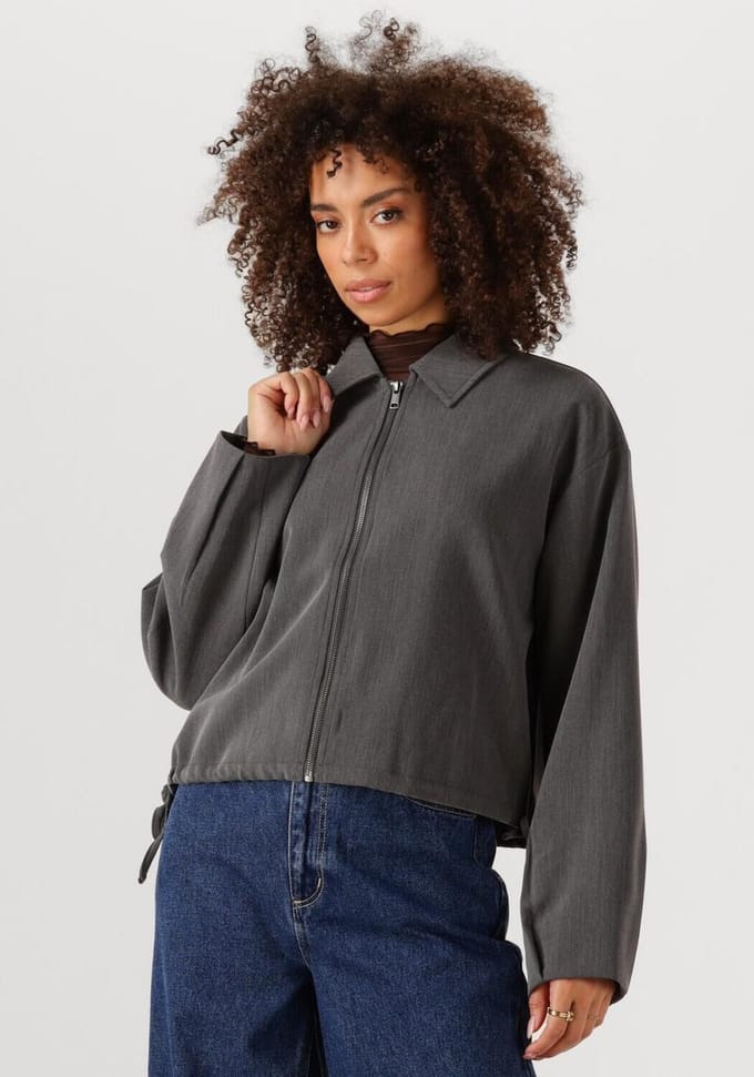 Object Objsigrid Re Lo Bomber Dames - Jas - Antraciet - Maat 36