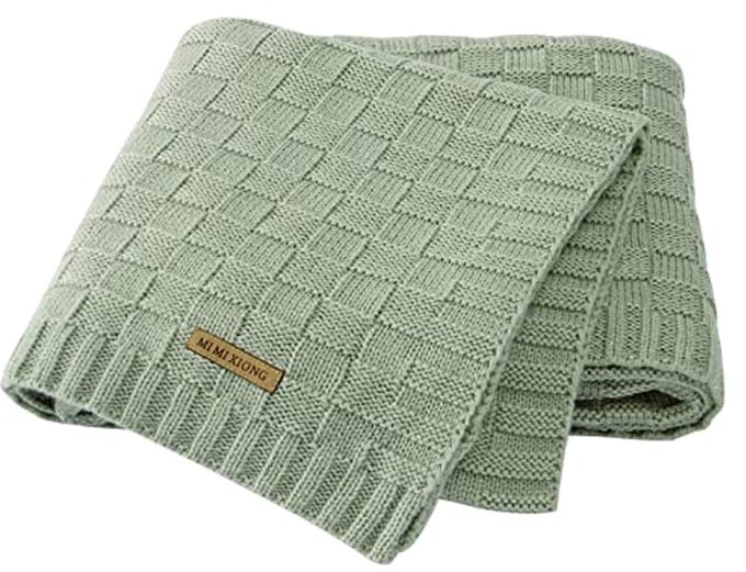 Knitted Baby Blanket 40x30 Inches - Soft and Safe for Newborns