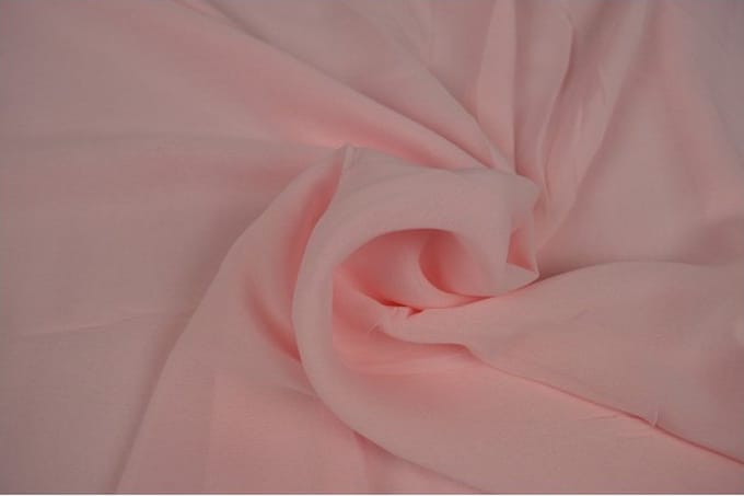 Chiffon stof - Baby roze - 1 meter - Per meter - 150cm breed