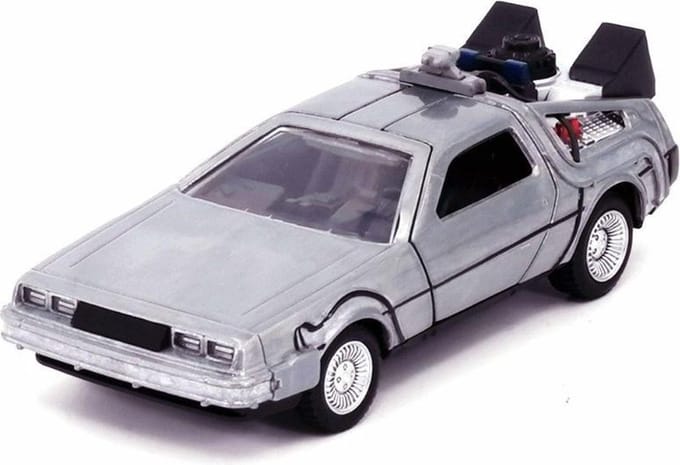 Jada Toys Back to the Future Diecast Model 1/32 Time Machine Vehicles