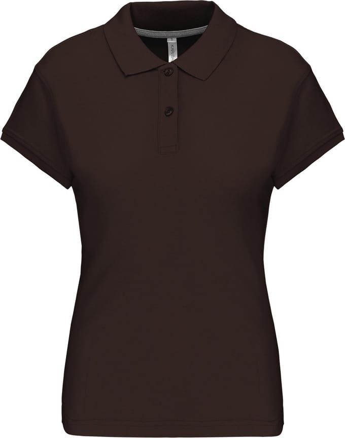 Kariban Damespolo korte mouwen K242 - Chocolate - S