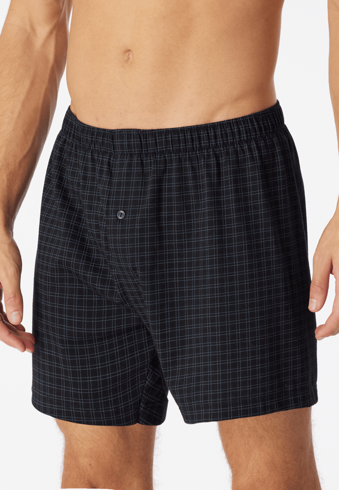 Boxershorts van jersey, zwart geruit - Cotton Casuals 8