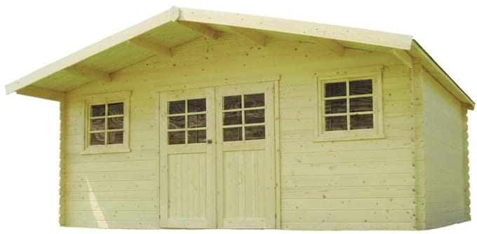Solid Superia Zurich Tuinhuis - Vuren - Onbehandeld - 508x388x253,3cm