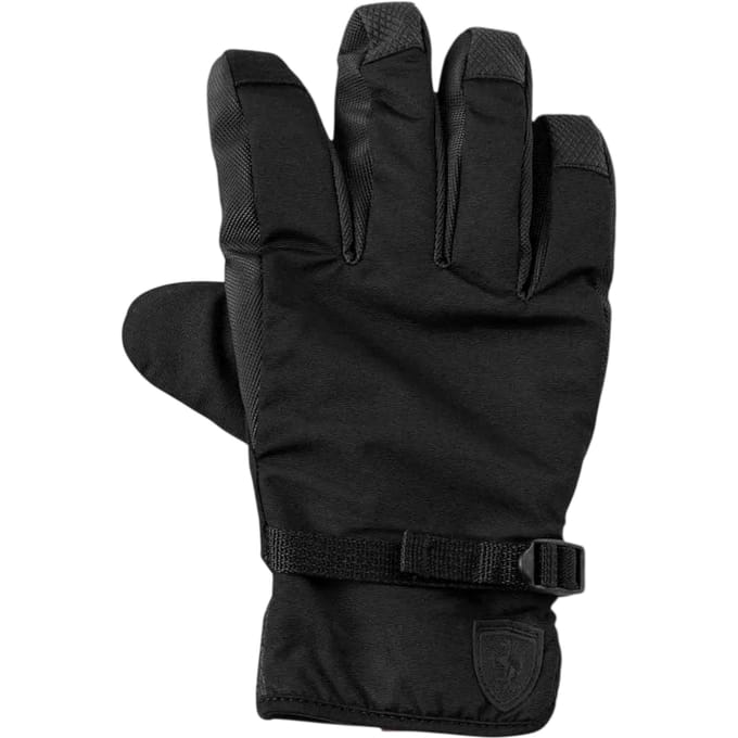 Puma Heren Fleece Shield Logo Handschoenen (Zwart)