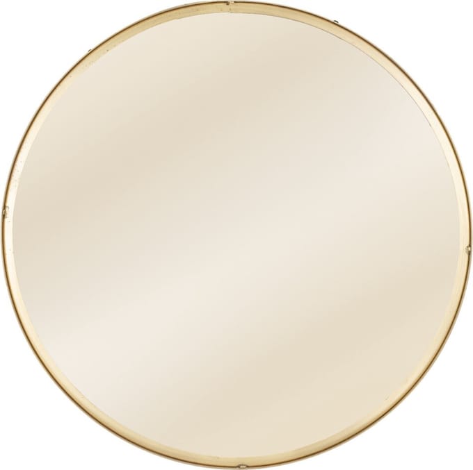 HomeBound by KY | Spiegel rond metaal goud | spiegel