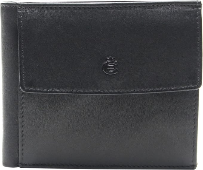 Esquire Portemonnee Logo Pocket Wallet Black Zwart