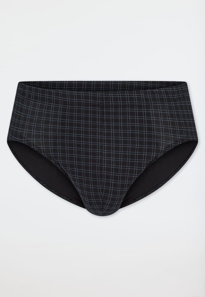 Zwarte geruite minislip - Cotton Casuals 10