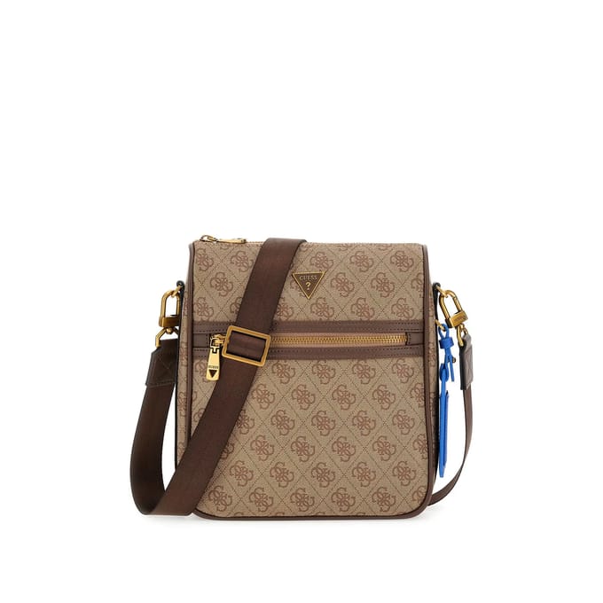 GUESS schoudertas Milano Crossbody Bag 2 Beige / Brown Lichtbruin