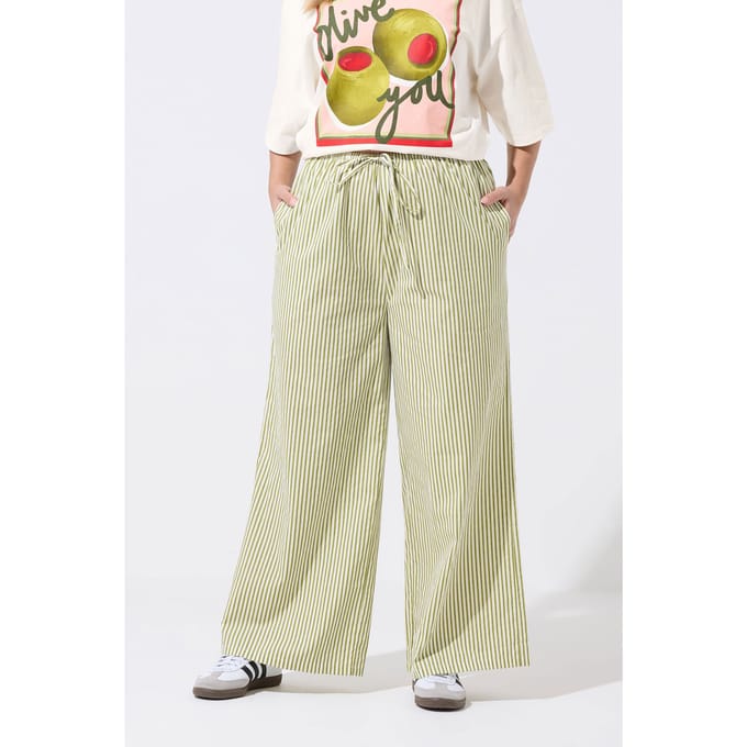 Limited Collection Groene Gestreepte Broek Size 42
