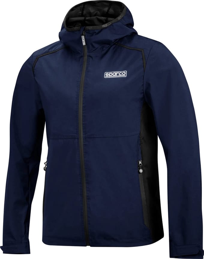 Sparco Windjack - Zwart — Marineblauw