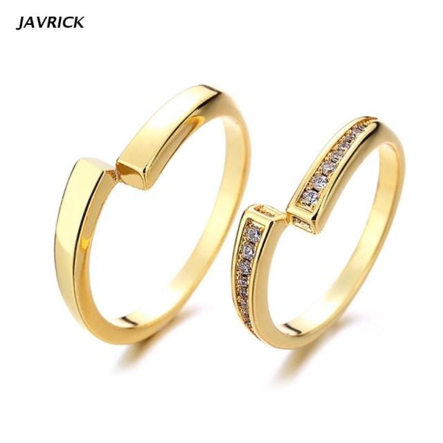 Bague Élément Créatif Bague Couple Amour Sans Limites Bague Homme et Femme Ensemble de Bagues de Mariage Simples Bijoux de Mode Cadeau beige