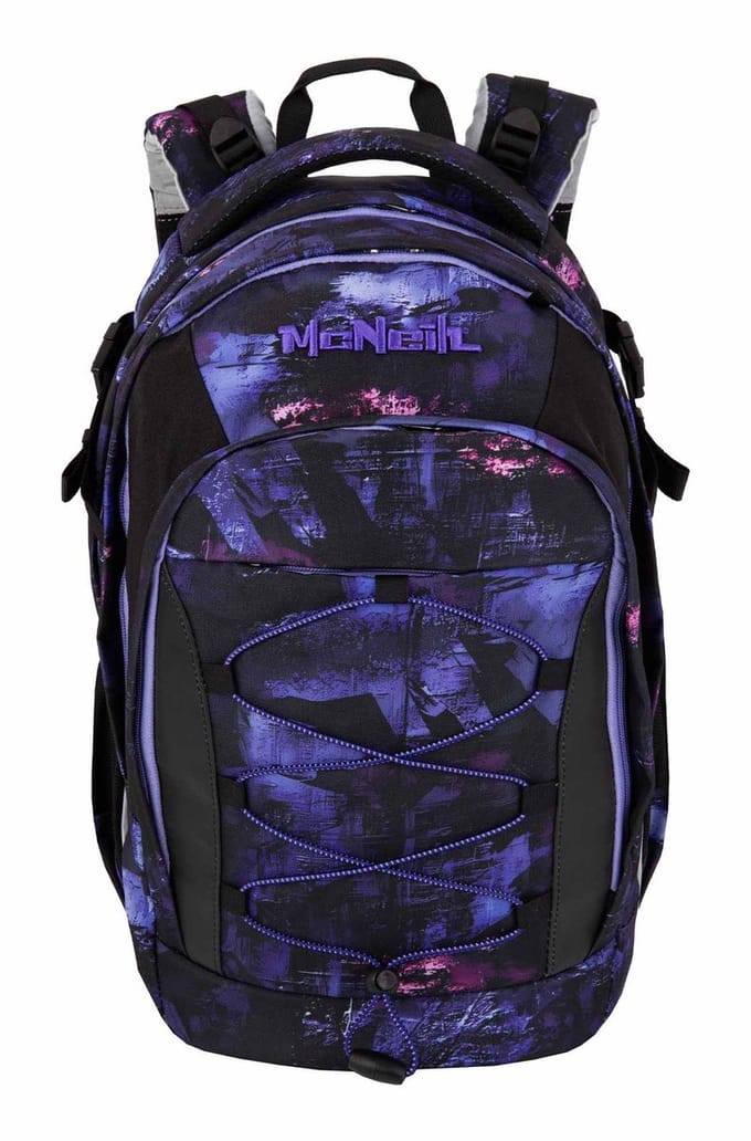 McNeill Schoolrugzak Luca School Backpack Midnight Veelkleurig