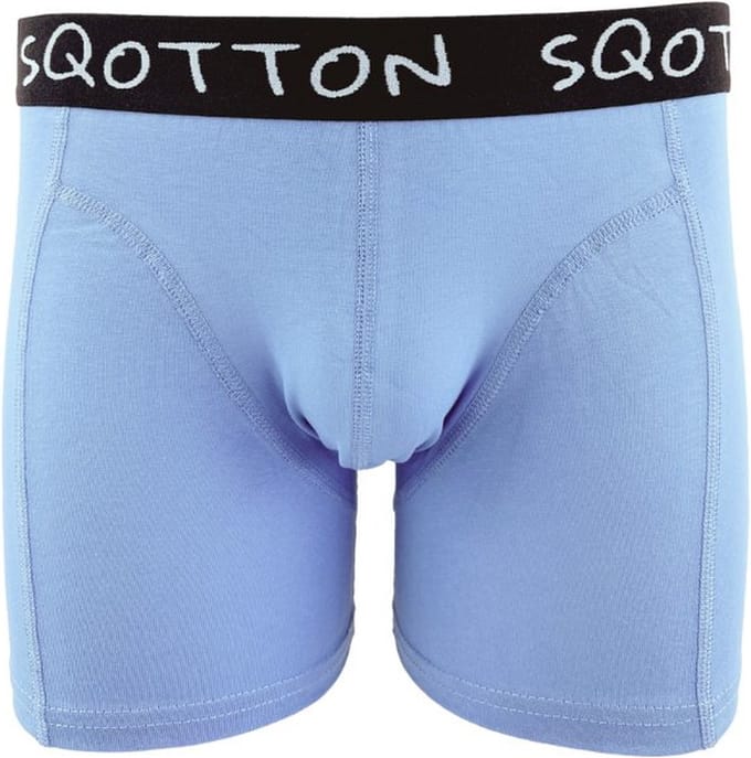 Boxershort - SQOTTON® - Basic - Retro Blauw - Maat M